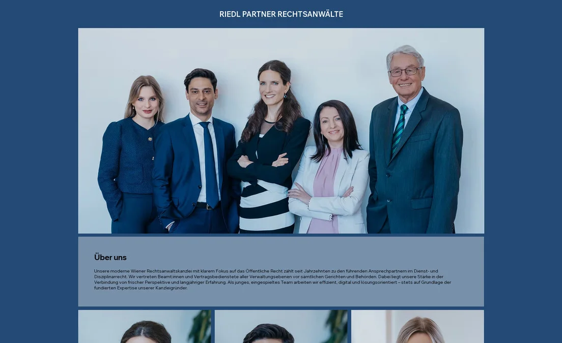 Website-Vorschau: Riedl Partner Rechtsanwälte