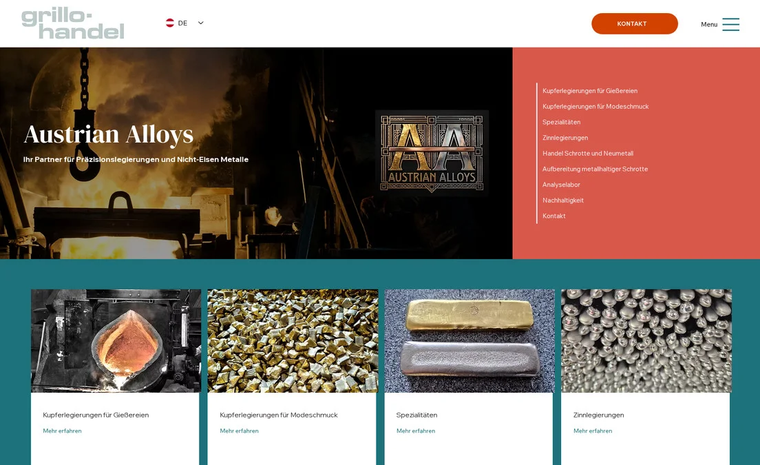Website-Vorschau: Grillo